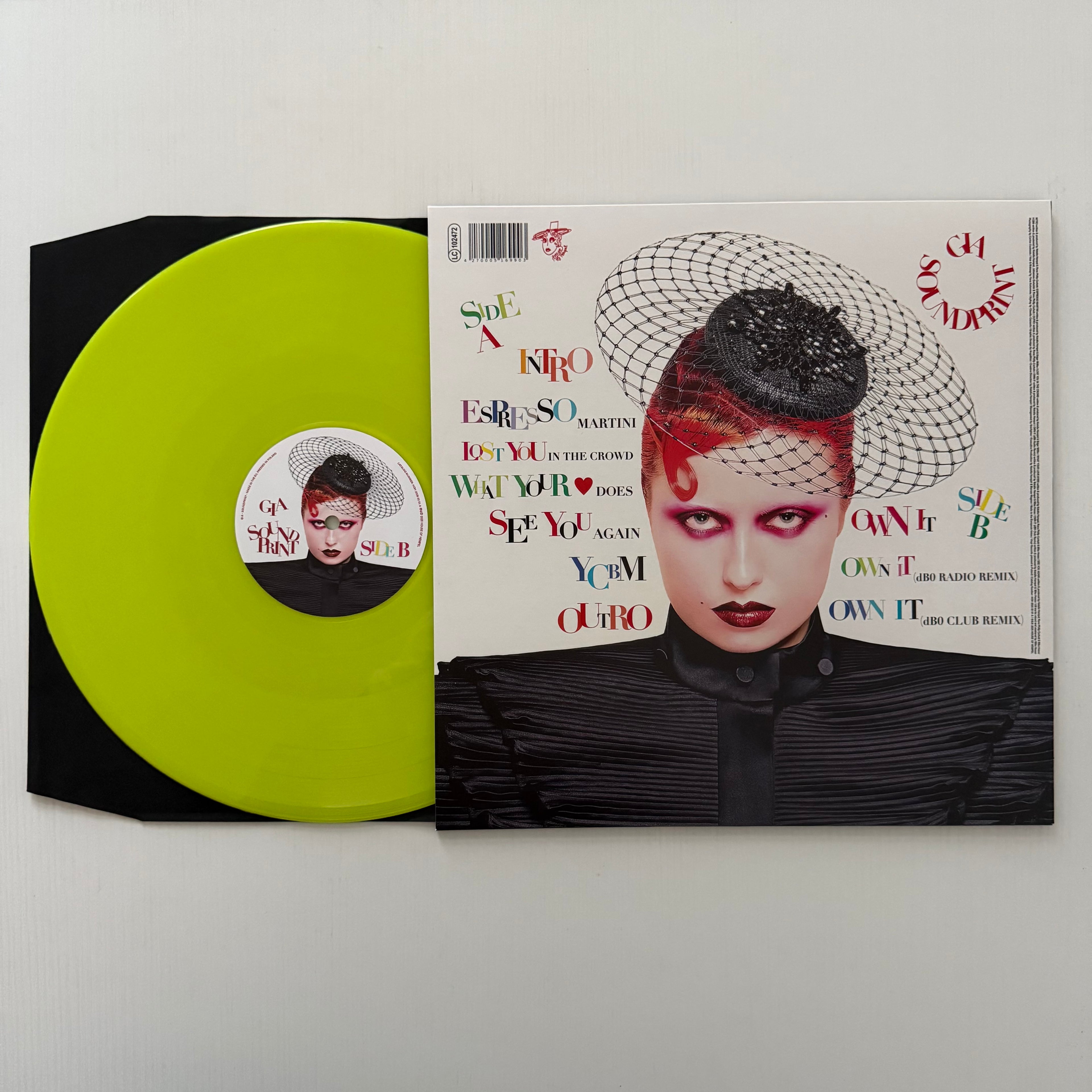 GIA - Soundprint Vinyl Record Neon Lime